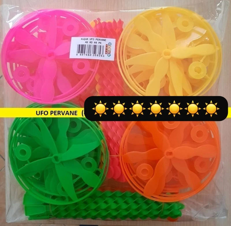 Ufo Pervane Oyuncak / 48li Paket