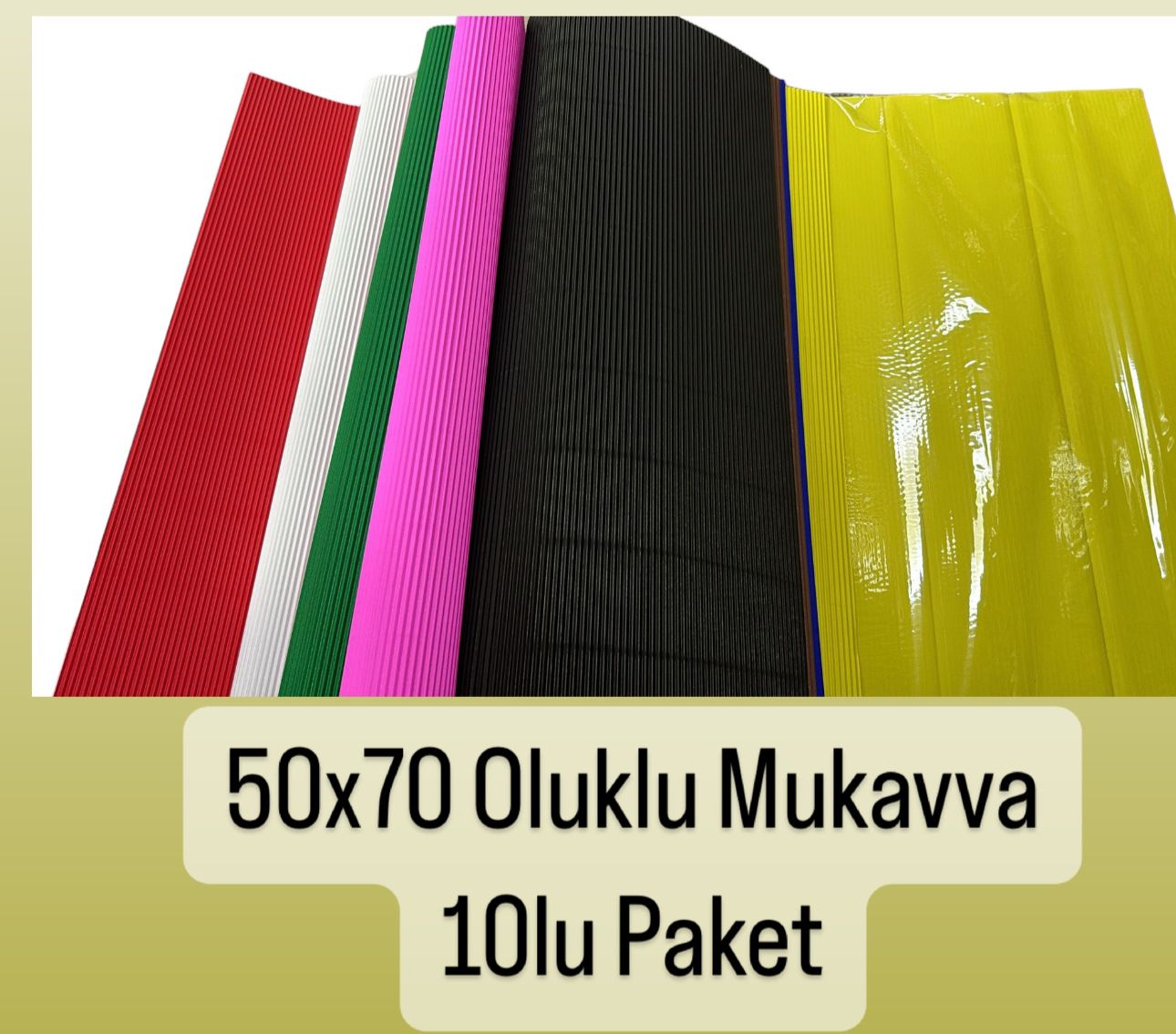 OLUKLU MUKAVVA 50X70 10LU KARIŞIK