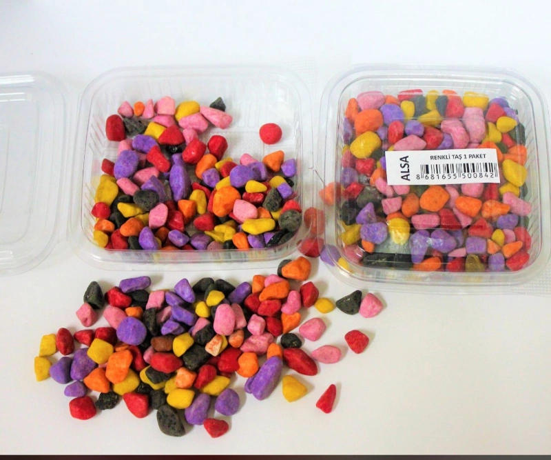 RENKLİ DEKOR TAŞI / 12Lİ PAKET