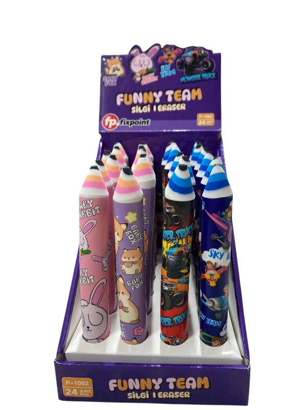 P- 1062 JUMBO SİLGİ FUNNY TEAM MODEL  / 24LÜ STANT