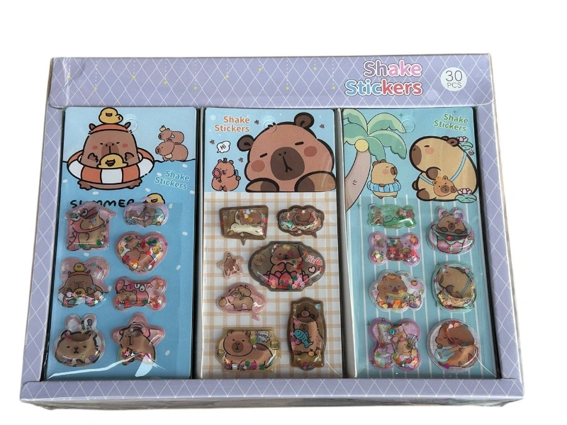 Adet: 22,5 ₺ / CappyBara Sulu Sticker / 30lu Paket