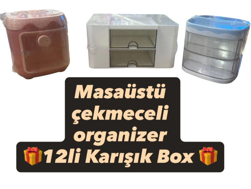 İthal Masaüstü Organizer Düzenleyici / 12li Karışık