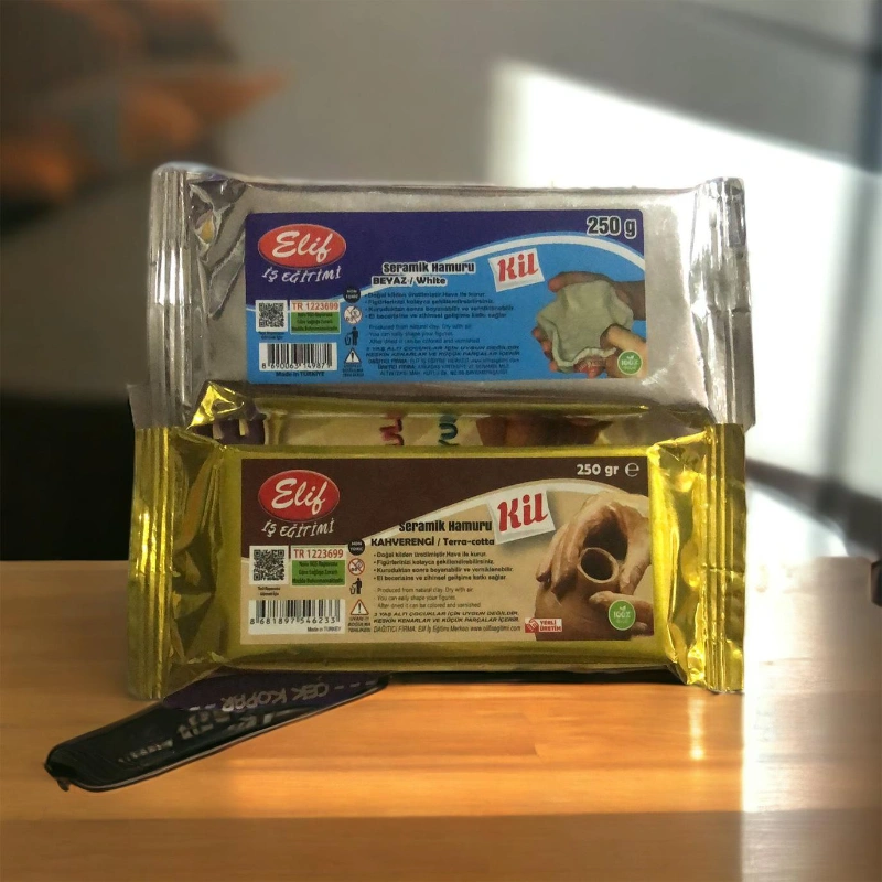 Kil Hamuru - Seramik Hamuru Beyaz Kahve 250GR