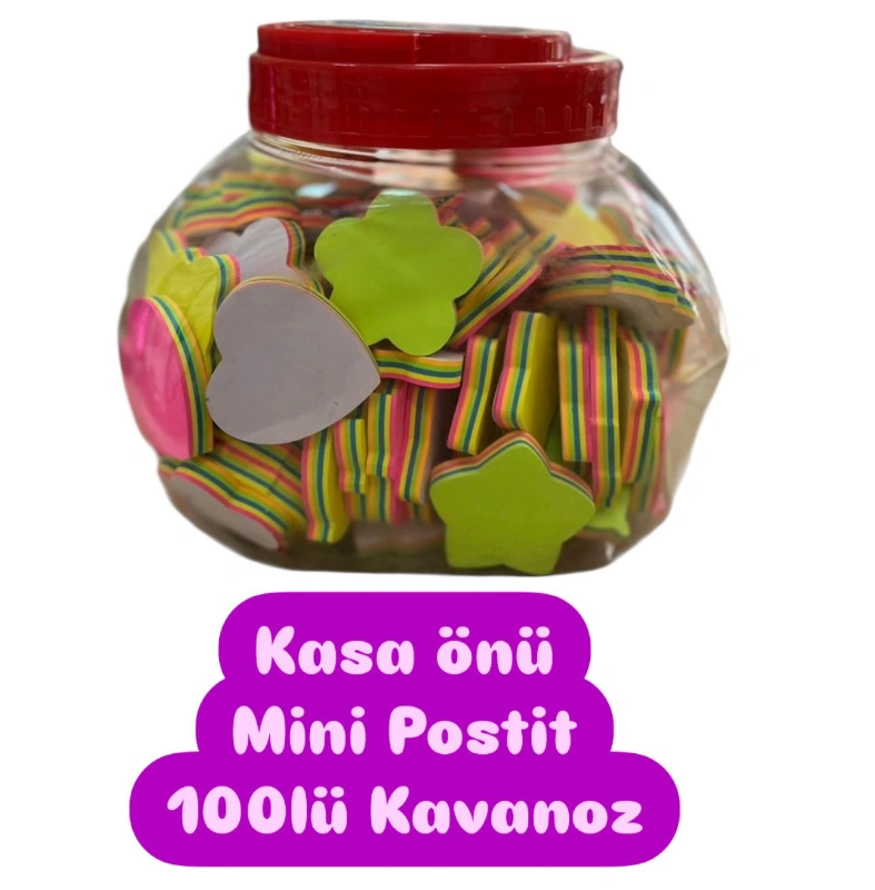 KARIŞIK POSTİT KAVANOZ / 100LÜ