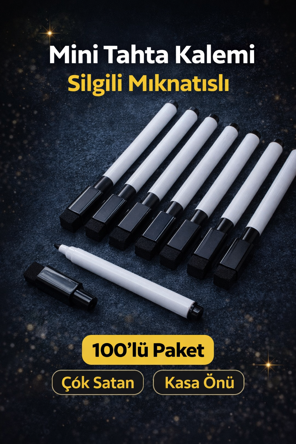 MİNİ TAHTA KALEMi / 100LÜ PAKET