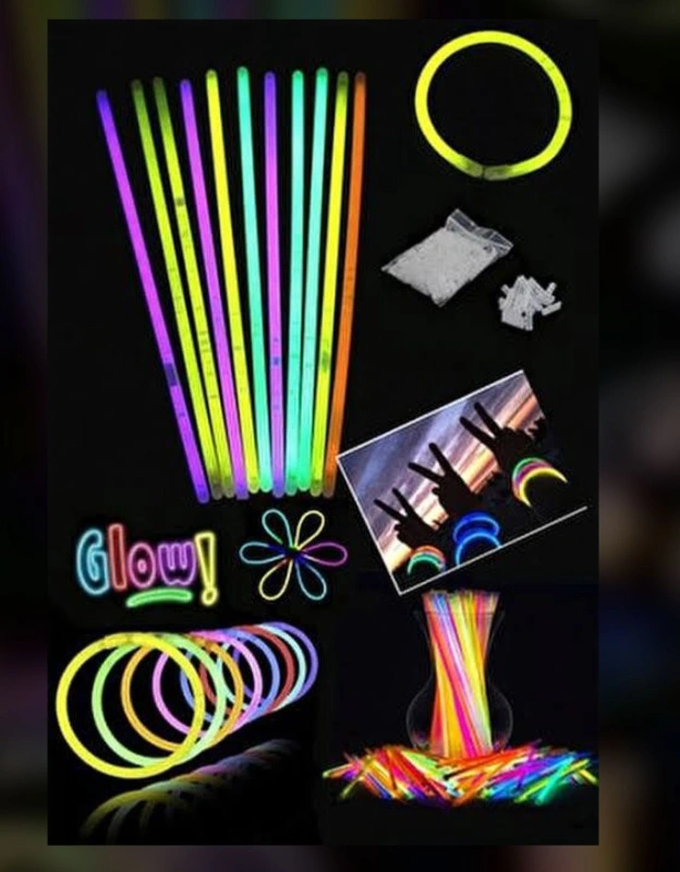 Fosforlu Parlayan Çubuklar / Yaz Ürünü / 100lü paket