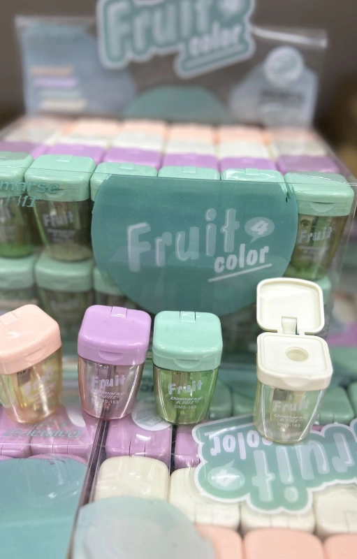 Fruits Pastel Renkler  Lüks Kalemtraş / 48lİ paket