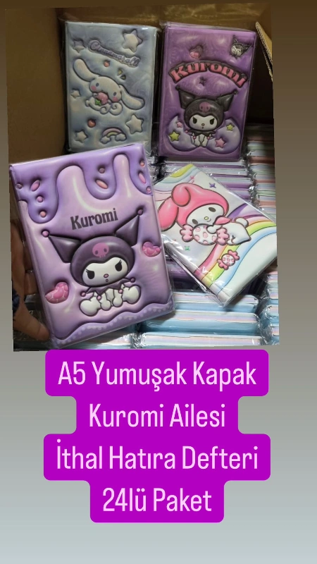 A5 100 Yaprak Kuromi Yumuşak Kapak Hediyelik Defter