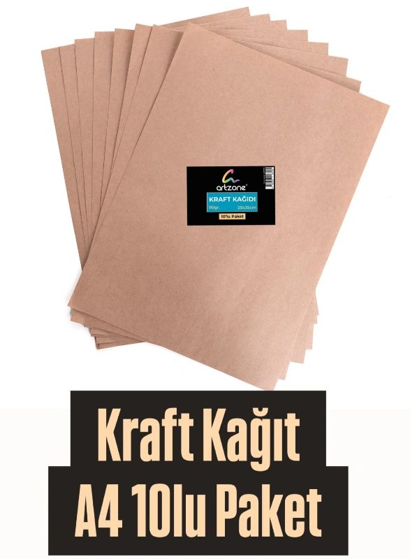 KRAFT KAĞIT 10LU A4 / 50Lİ PAKET