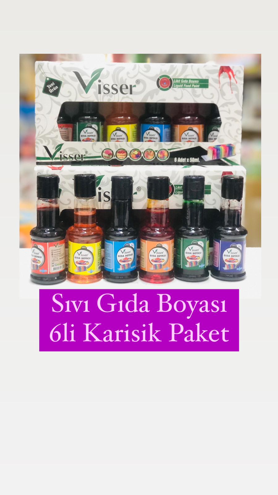 6lı Sıvı Gıda Boyası