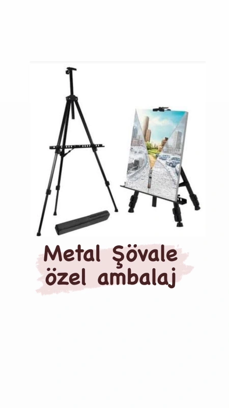 Metal Şövale Özel Çantalı Ambalaj