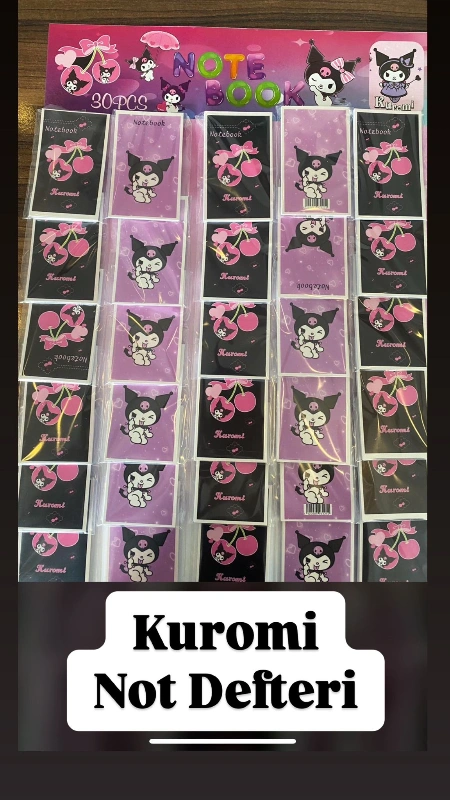 Not Defteri Kuromi Eko /  30lu Kasa Önü