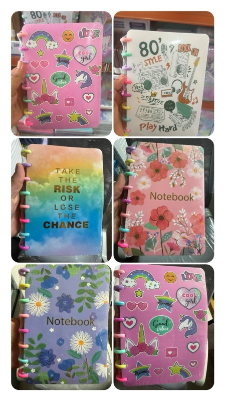 A5 İthal Renkli Spiralli Lüks Hatıra / 12li Stant