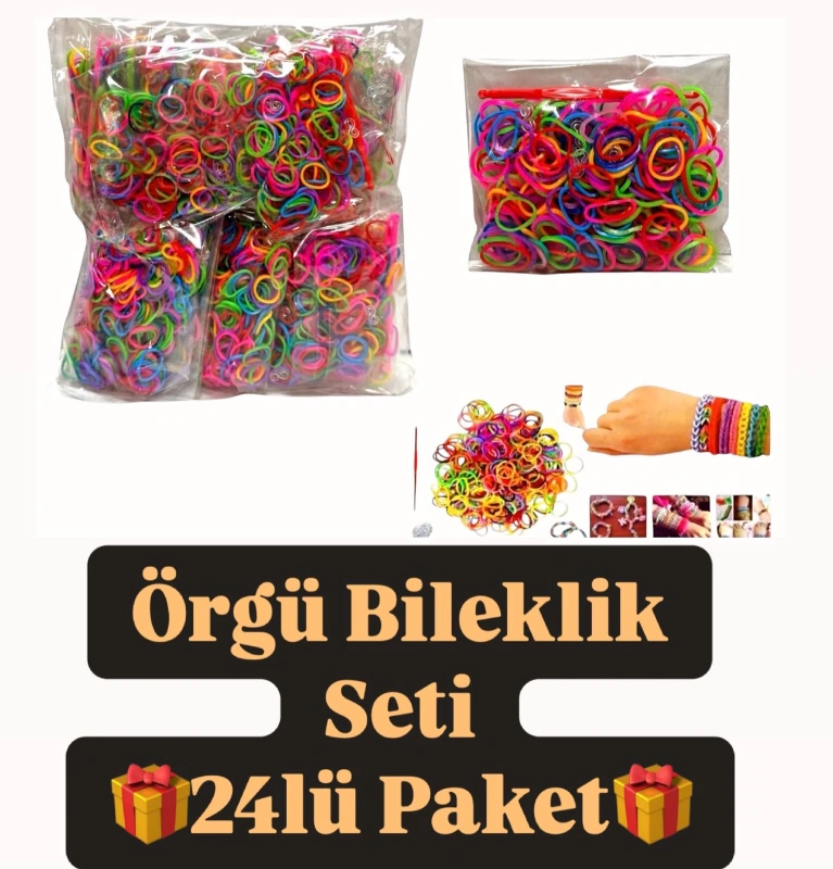 Örgü Bileklik Seti / 24lü Paket