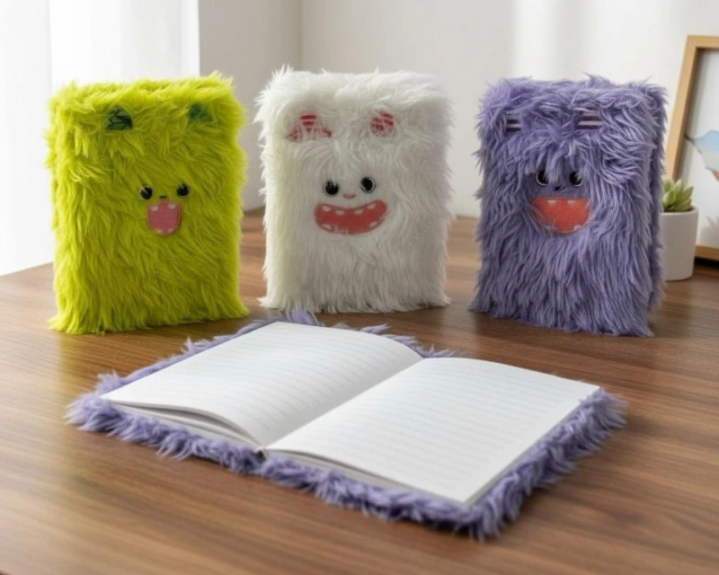 ÇILGIN MODEL PELUŞ DEFTER / 12Lİ PAKET