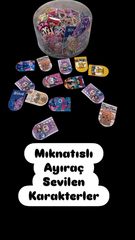 MIKNATISLIK AYIRAÇ KARAKTERLİ MODELLER / 180 ADET KASA ÖNÜ
