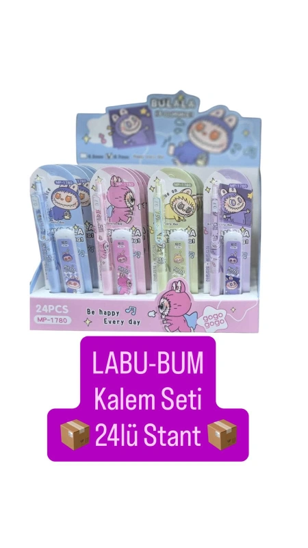 LABU-BUM KALEM SETİ   / 24LÜ STANT