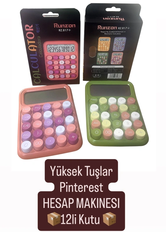 RZ 817 YÜKSEK TUŞLAR PİNTEREST HESAP MAKİNESİ