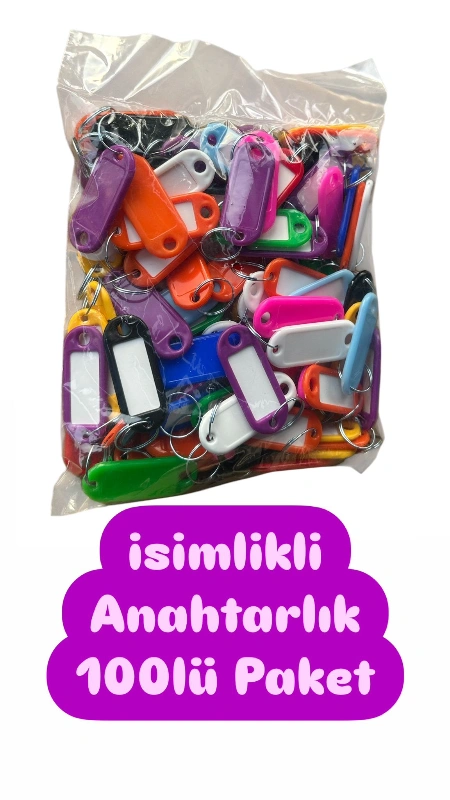 Adet: 2,15₺ // İsimlikli Anahtarlık / 100lü Paket