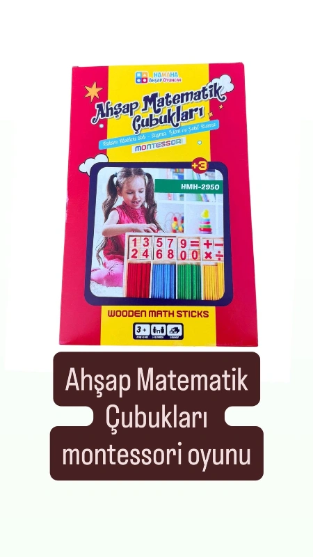 Ahşap Matematik Montessori Oyunu