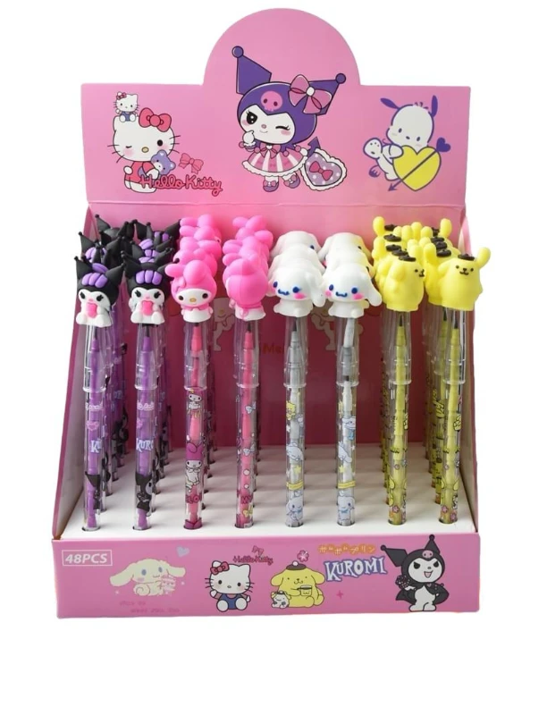 Kuromi Yumurtlayan Kalem Silikonlu / 48li Stant / 2F ÇNR