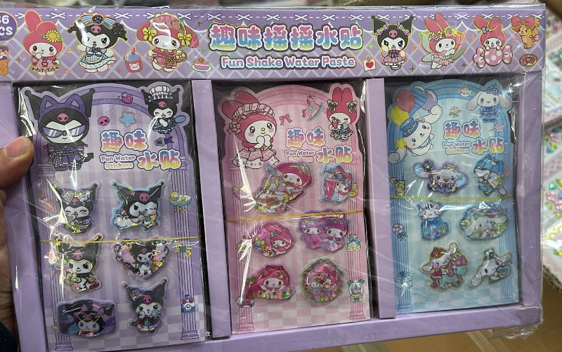 Adet: 19,5 ₺ / Kuromi Sulu Sticker Fun Shake  / 36lı Paket