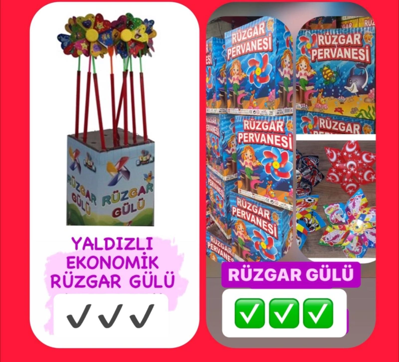 RÜZGAR GÜLÜ 40LI VE 125Lİ STANTLAR