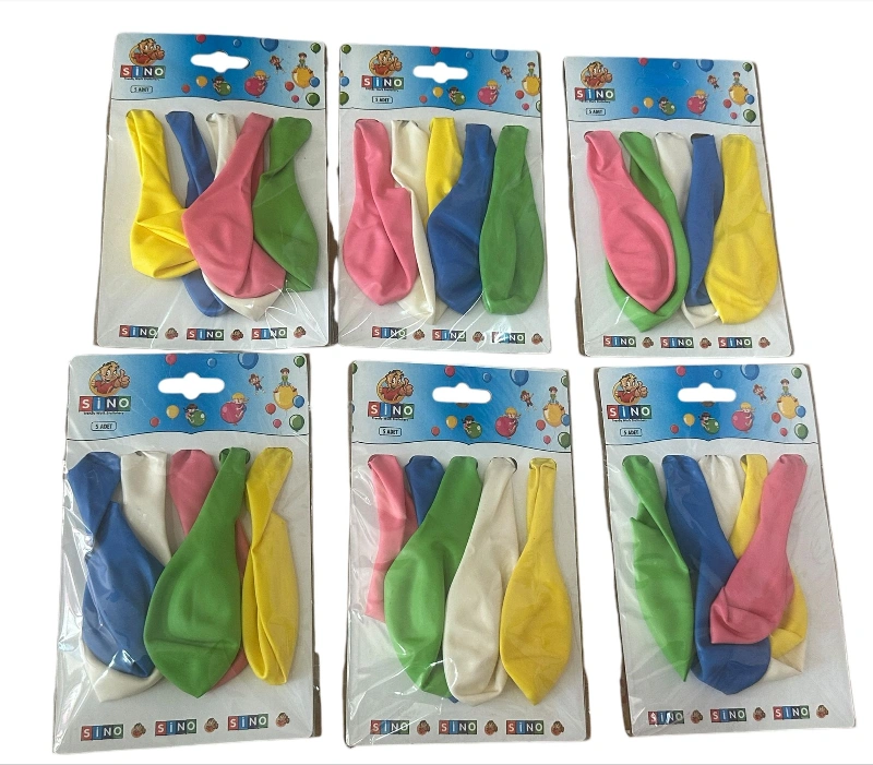 5li Karma Balon Kartela Set / 24x5li Ambalaj
