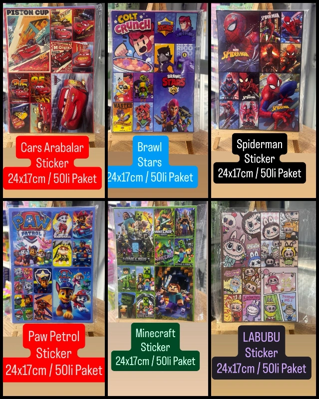 STİCKER 24X17 ERKEK MODELLER /50Lİ PAKET