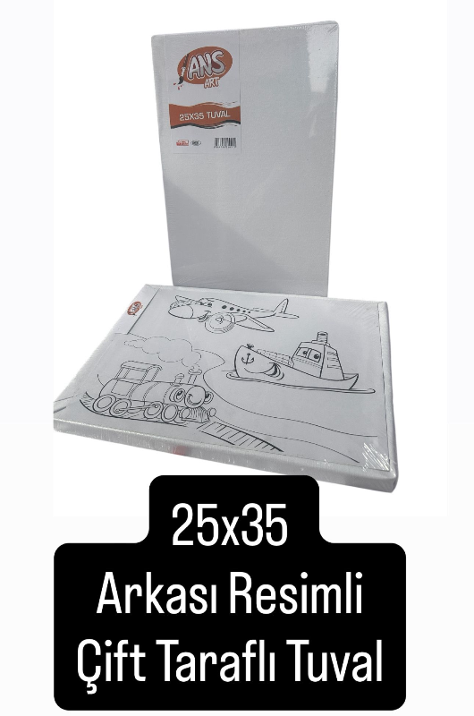 25 X 35 ÇİFT TARAFLI TUVAL / 25Lİ PAKET