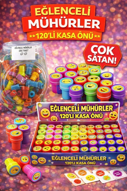 EĞLENCELİ MÜHÜR / 120Lİ KAVANOZ