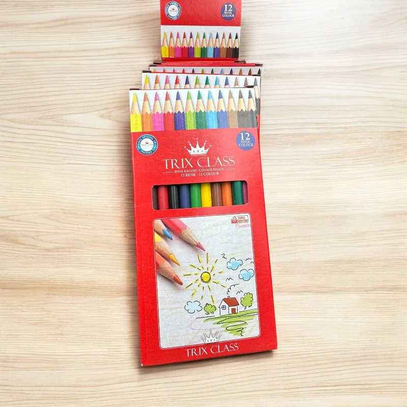 Kampanyalı Kuru Boya Trix  12 Renk / 12li Stant