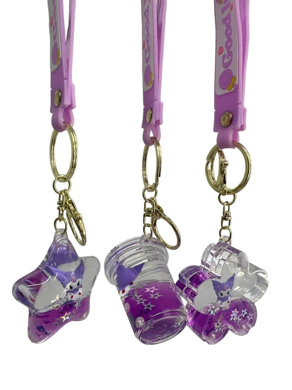 Sulu Lüks Model Kuromi Anahtarlık / 12li Karışık Paket