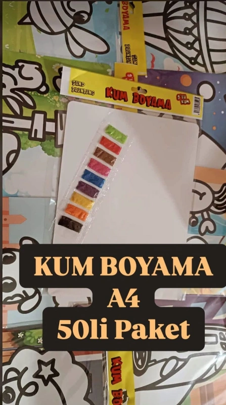 KUM BOYAMA A4 EBAT / 50Lİ PAKET