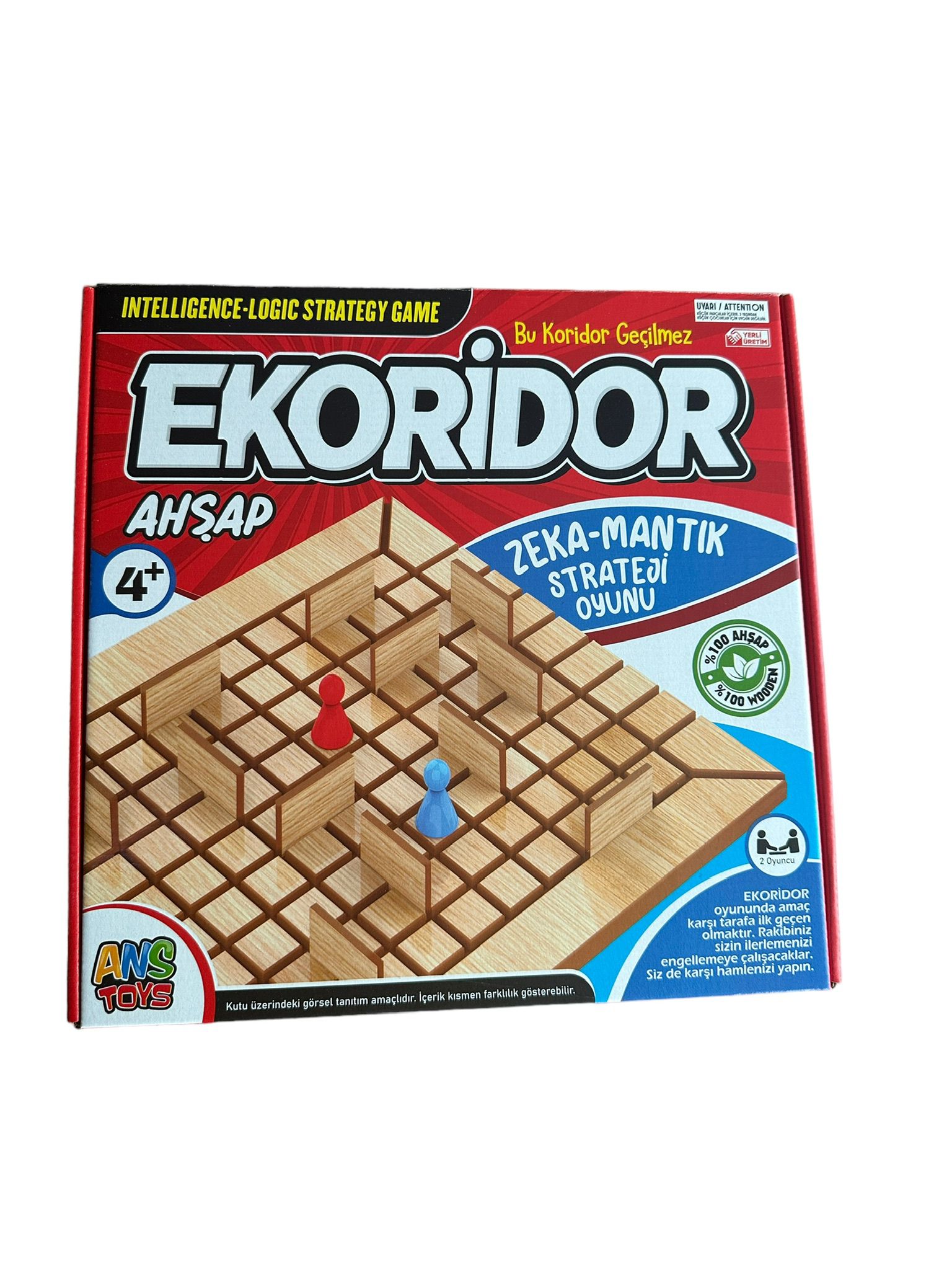 ANSTOYS E KORİDOR OYUNU AHŞAP