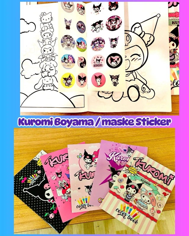 MASKE + STİCKER HEDİYELİ KUROMİ BOYAMA/ PAKET 20Lİ