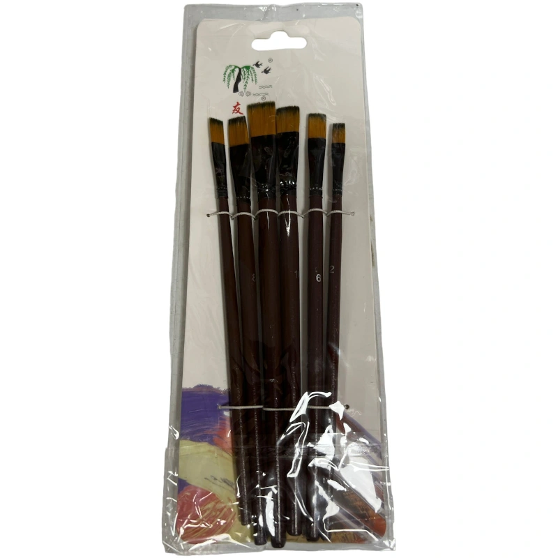 6lı Set Kaliteli Yağlı Fırça Seti