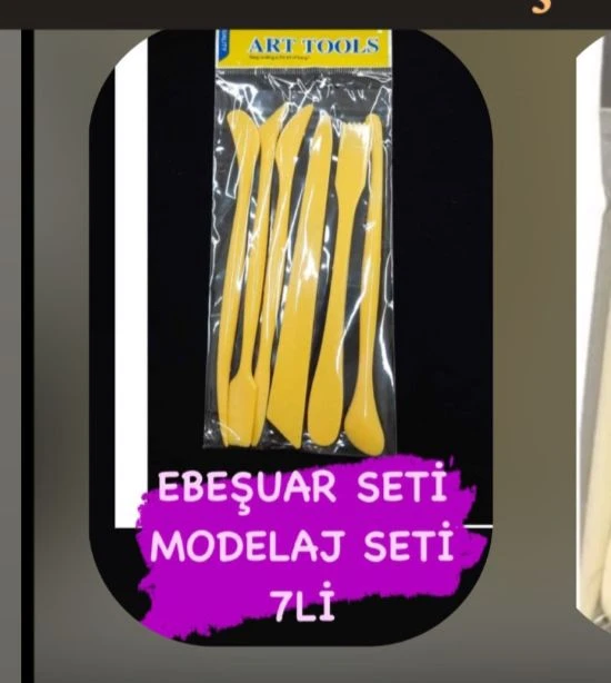 Plastik Ebeşuar Modelaj Seti / 24lü paket
