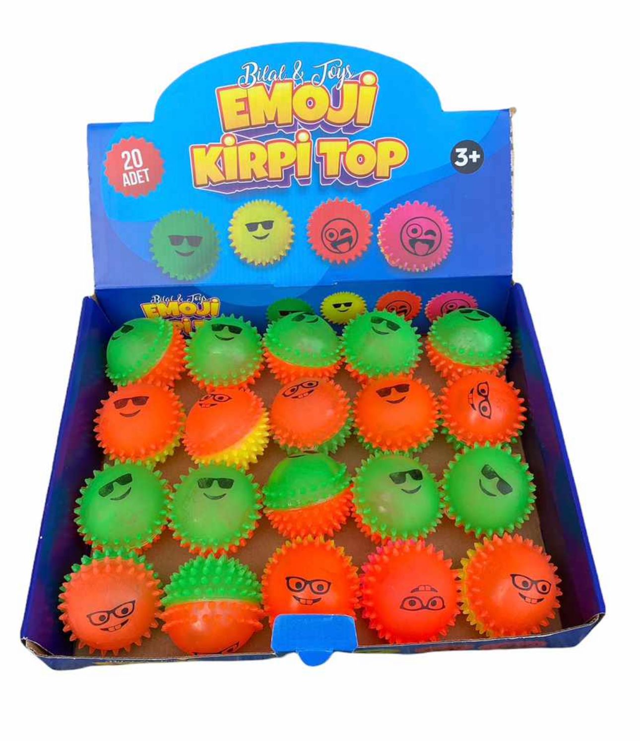 Emojili Kirpi top (20li Stant)