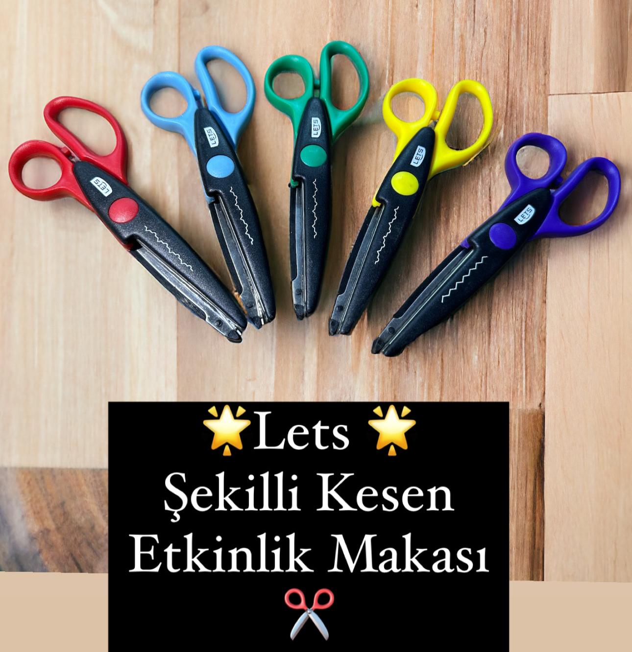 LETS ŞEKİLLİ AKTİVİTE MAKASI ( 24LÜ PAKET )