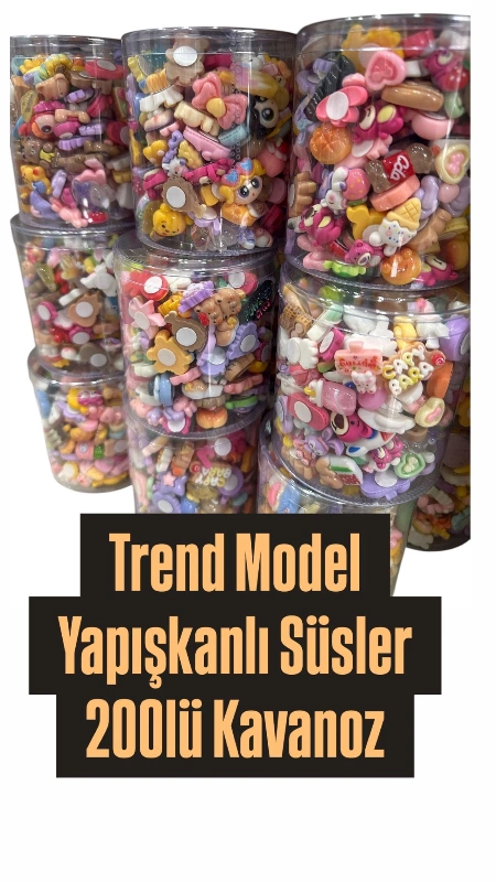 3D SÜS YAPIŞKANLI / 200LÜ KAVANOZ