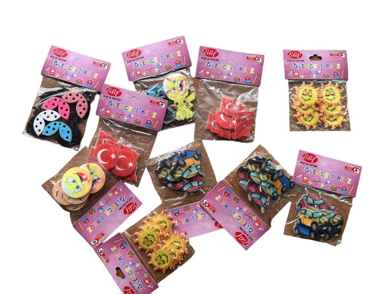 Şekilli Eva-Keçe / 24lü paket