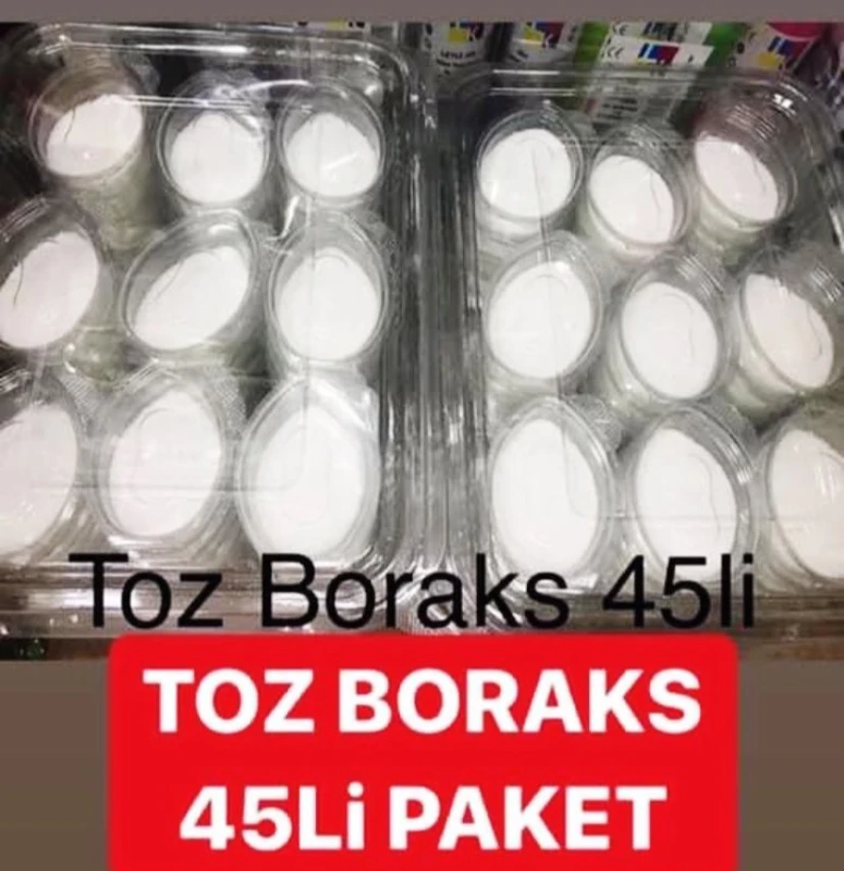 Adet 3,85 ₺  : /  Toz Boraks / 45li Paket