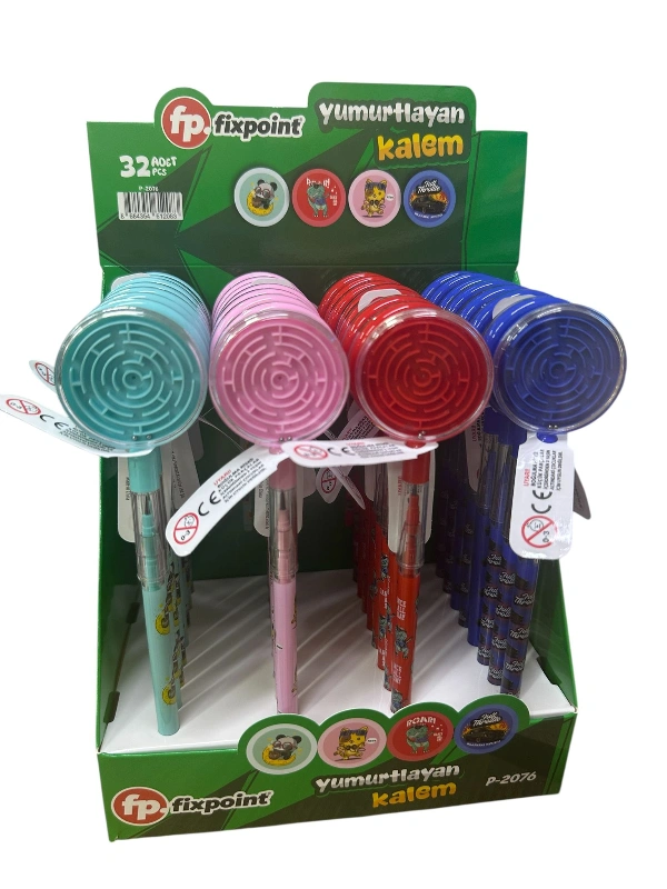 Labirent Oyunlu Yumurtlayan Kalem / Stant 32li