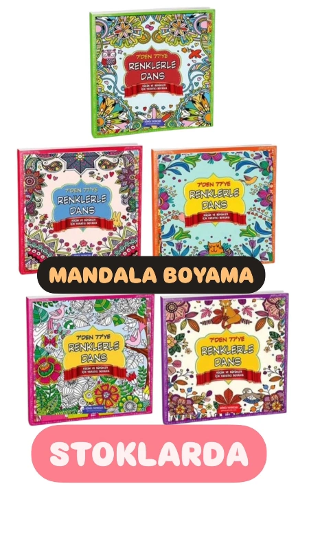 Mandala Boyama Kitabı / 24lü Paket