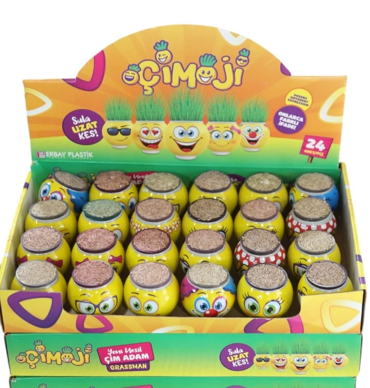 Çimoji Emojik Çim Adam / 24lü Kutu