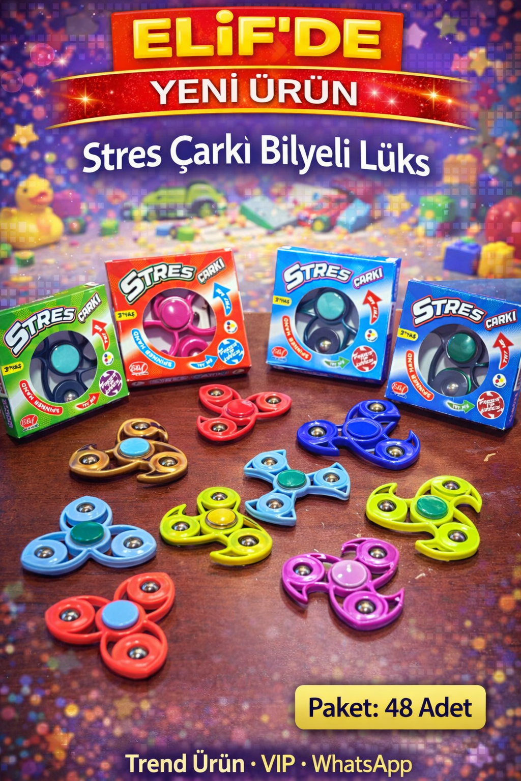 STRES ÇARKI BILYELI / 48li Paket