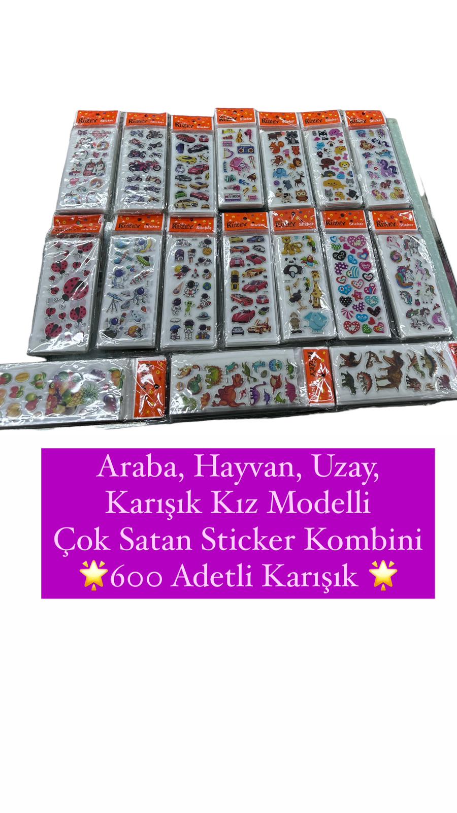 KABARTMALI STİCKER 20Lİ PAKET