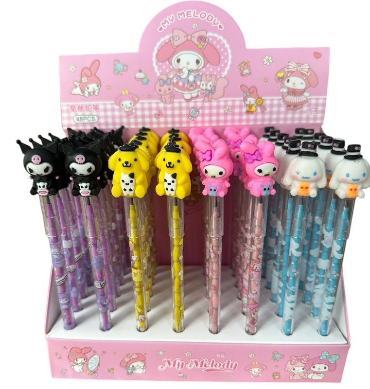 Kuromi  My Melody Yumurtlayan Kalem Silikonlu / 48li Stant / RnkT