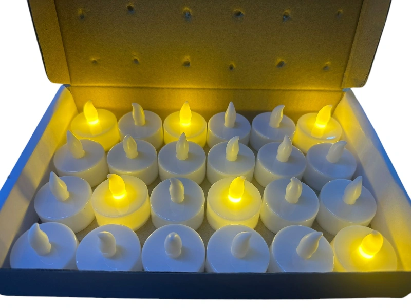 Ledli Mum Gün Işığı Rengi / 24lü Paket